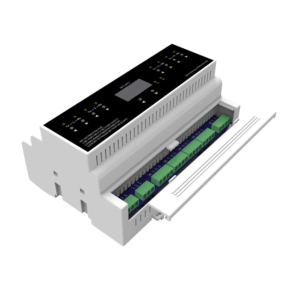 OEM/ODM Din Rail RS485 Удлинительный концентратор 24VDC Контроллер освещения