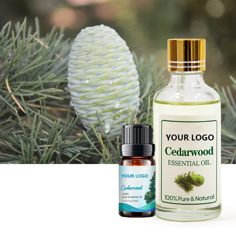 Wholesale Manufacturer Custom Logo Natural Massage Oil 100% Pure Bulk Natural Organic Cedarwood Essential oil