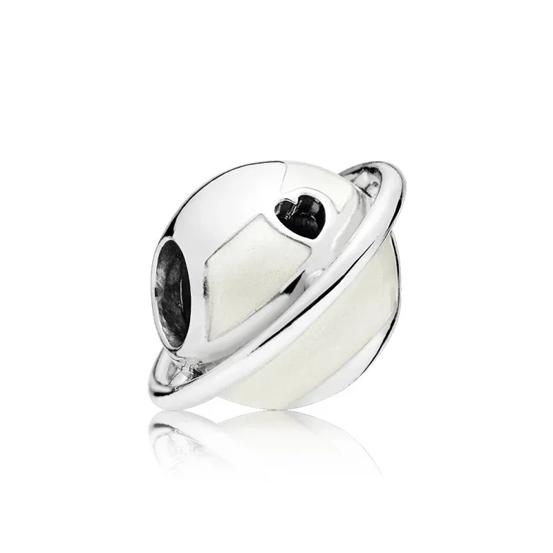 New Original 925 Sterling Silver Cartoon Robots Spaceship Earth Charm Beads Fits Charms Bracelet Diy Jewelry Making