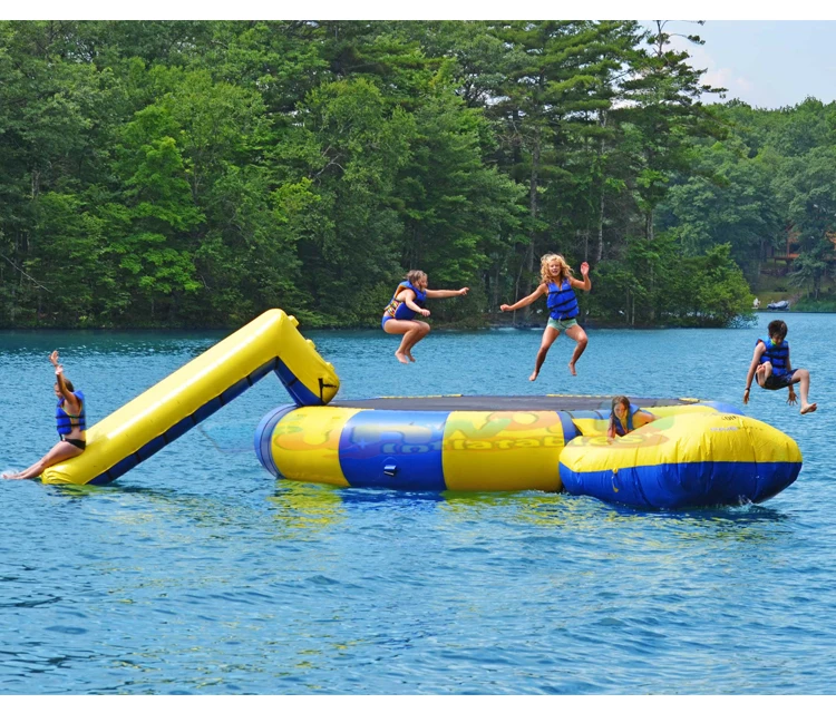 Commercial grade juegos inflables de agua inflatable water slide trampoline for sale wholesale