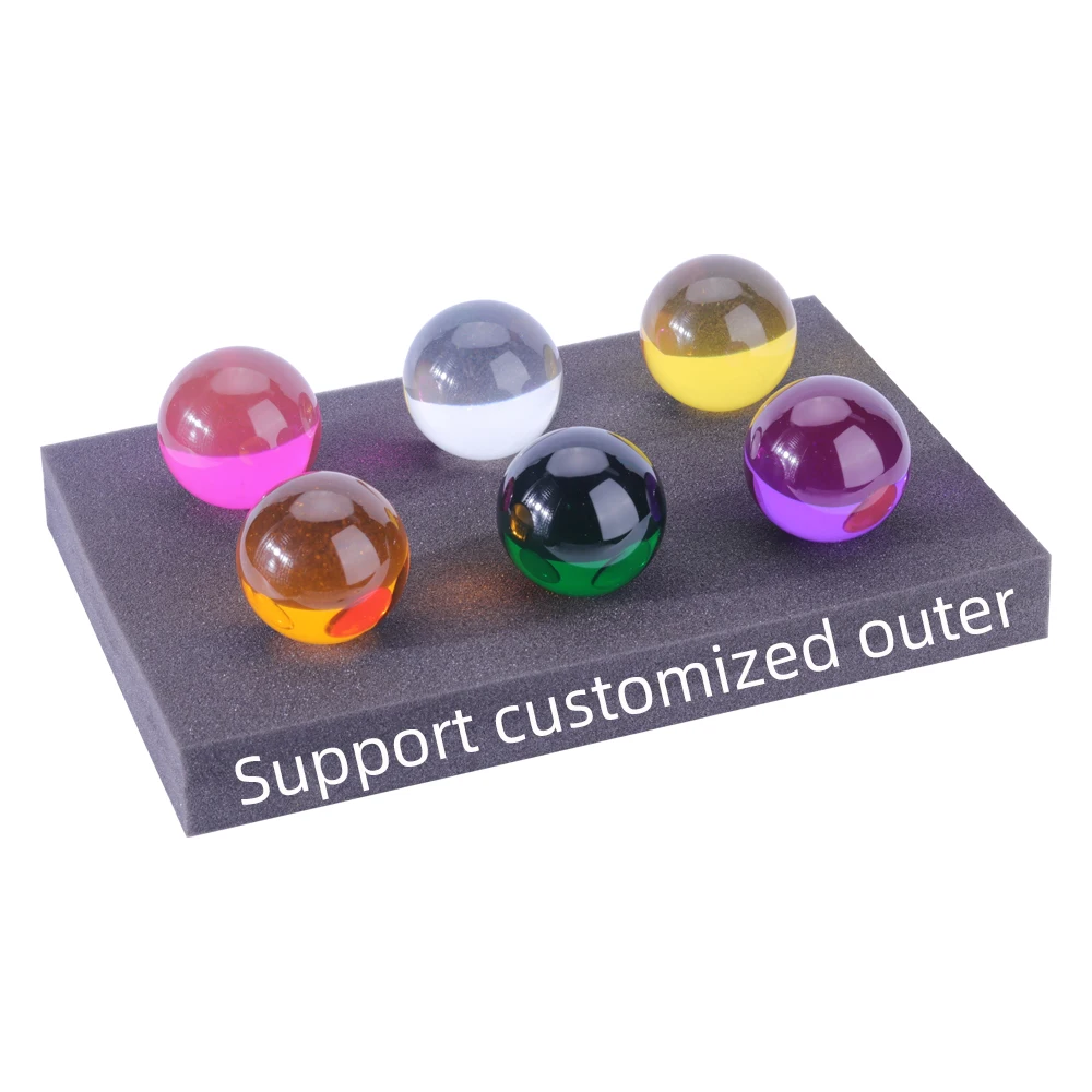 Насыпью 40 50 мм твердые круглые прозрачные маленькие красные синие сферические шарики для жонглирования Акриловые Хрустальные