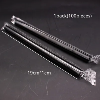 Straw for tapioca pearls plastic straws for milk tea beverage hot drink disposable straw  factory direct