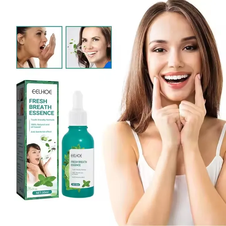 Eelhoe Best Selling High Quality Mint Fresh Breath Essence Travel Size Mouth Spray with Fruit Main Ingredient Improves Odor