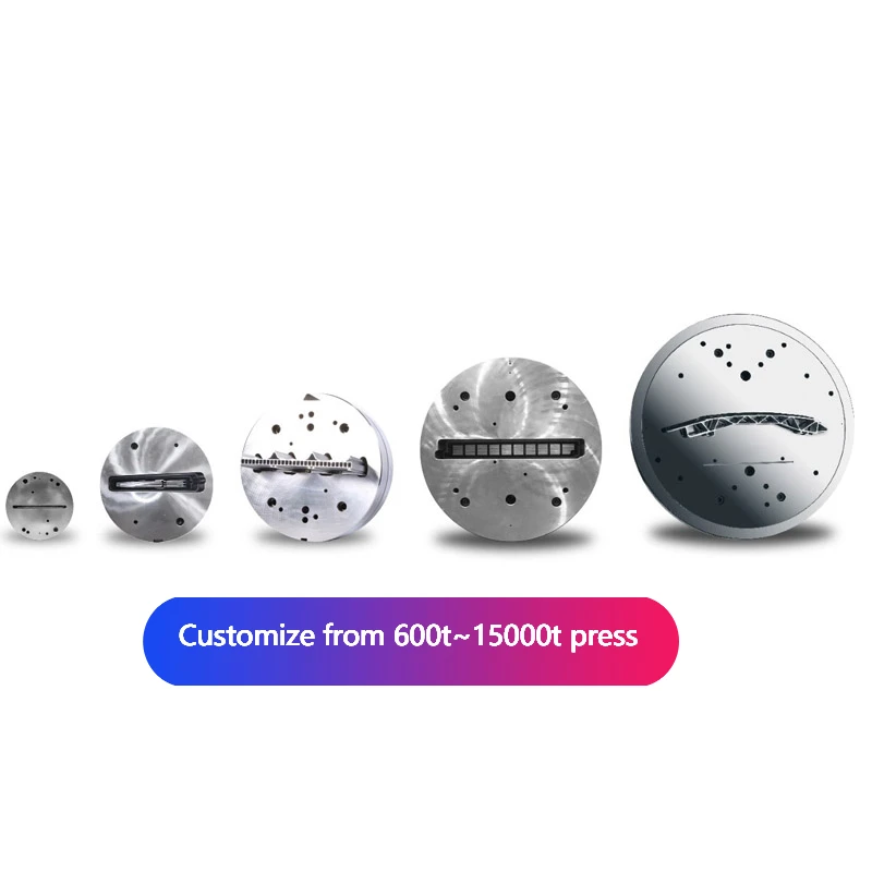 architectural industry extruded H13 steel matrix multiple cavities aluminum profile extrusion die mould