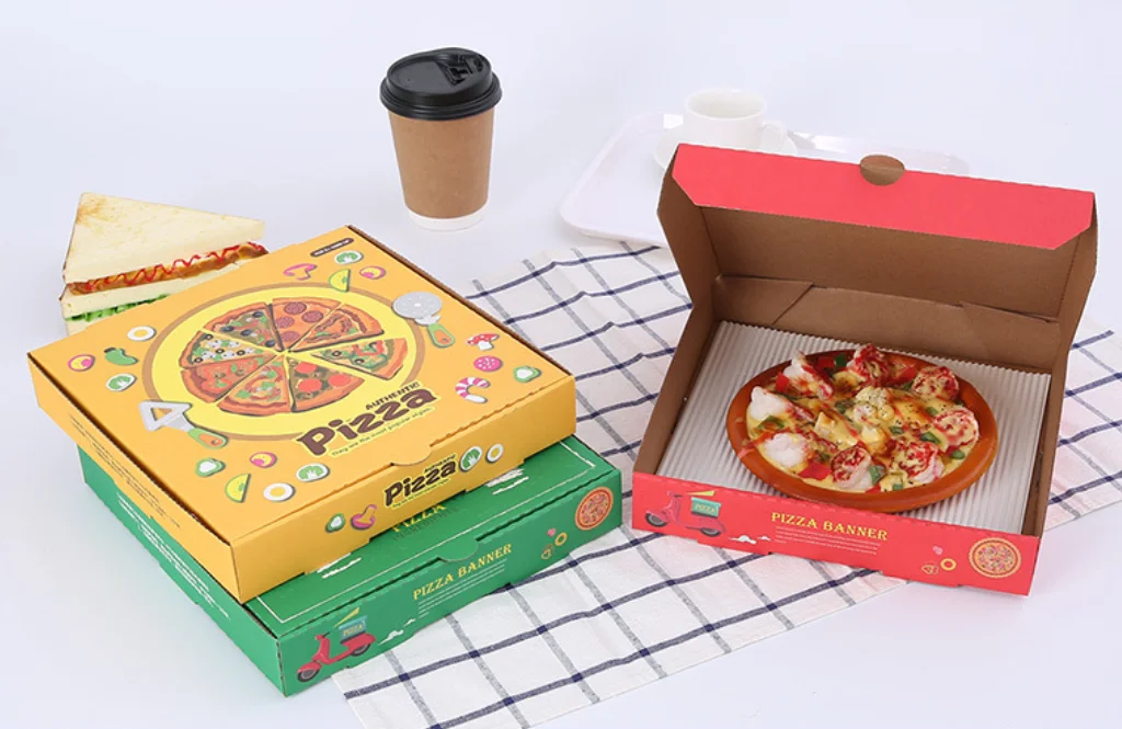 Cheap 10X10 Inches 12Inch 14Inch 16Inch Kraft Corrugated B-Flute Cardboard Brown Red Green Small Pizza Boxes