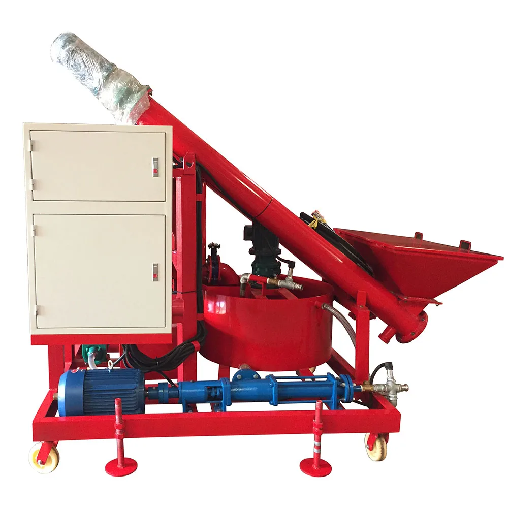 China Manufacturer Pumping Machine Concrete Mixer Plc Grouting System