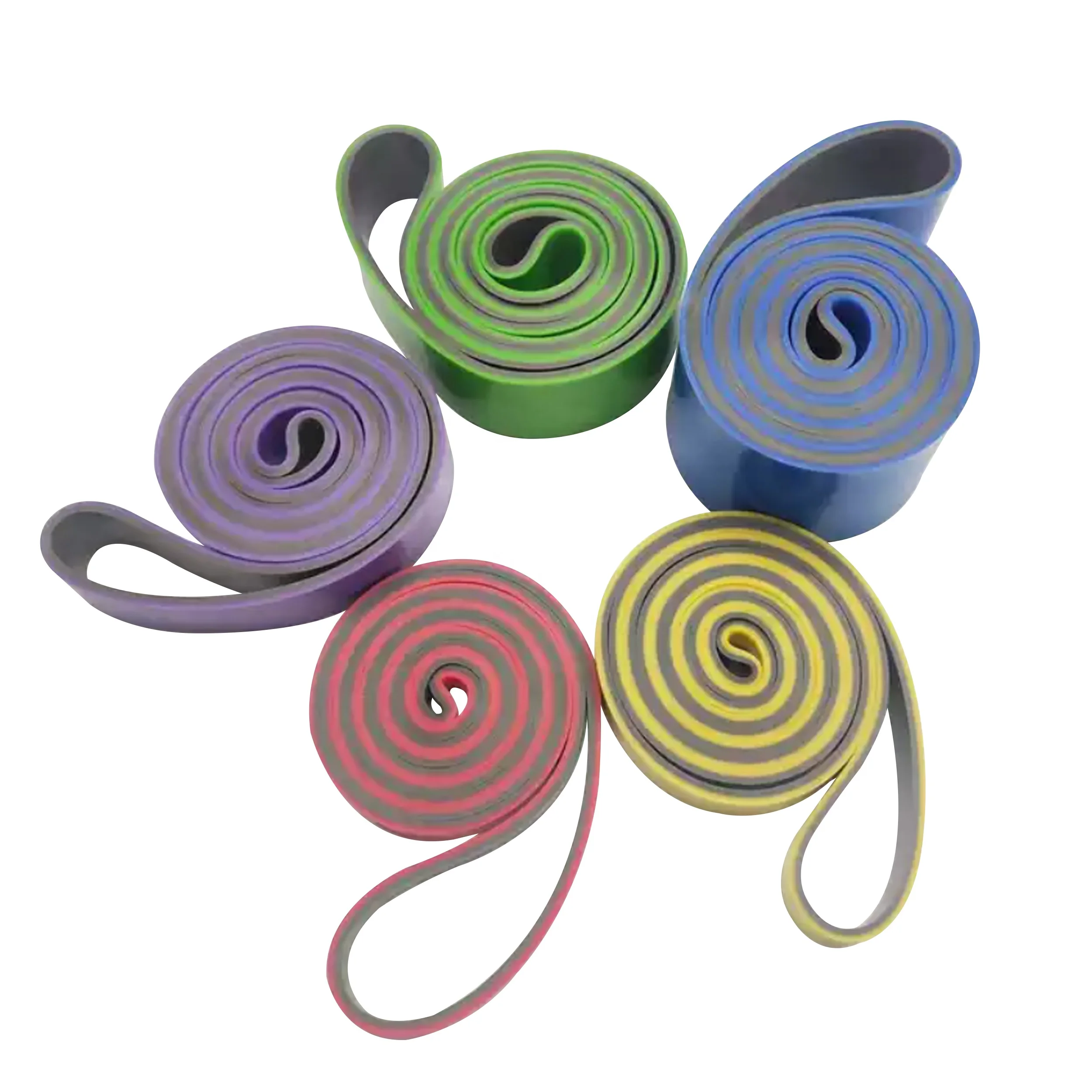High Quality Elastic Custom Latex Rubber Heavy Pull Up Loop Resistance Exercise Power Fitness Elastic Bands Set