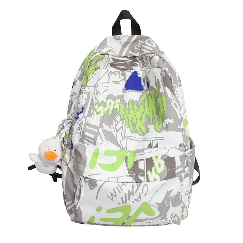 Custom Logo Graffiti Pattern School Bags Backpack Children Laptop School Book Backpack For Teenager