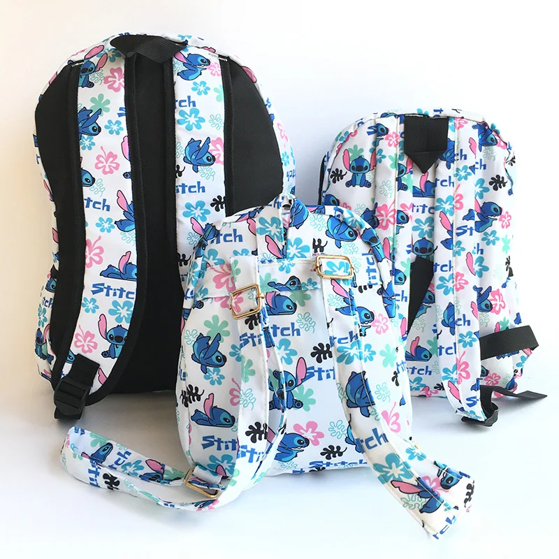 Back to school Stitch water resistant backpack multi-purpose storage bag small medium and large