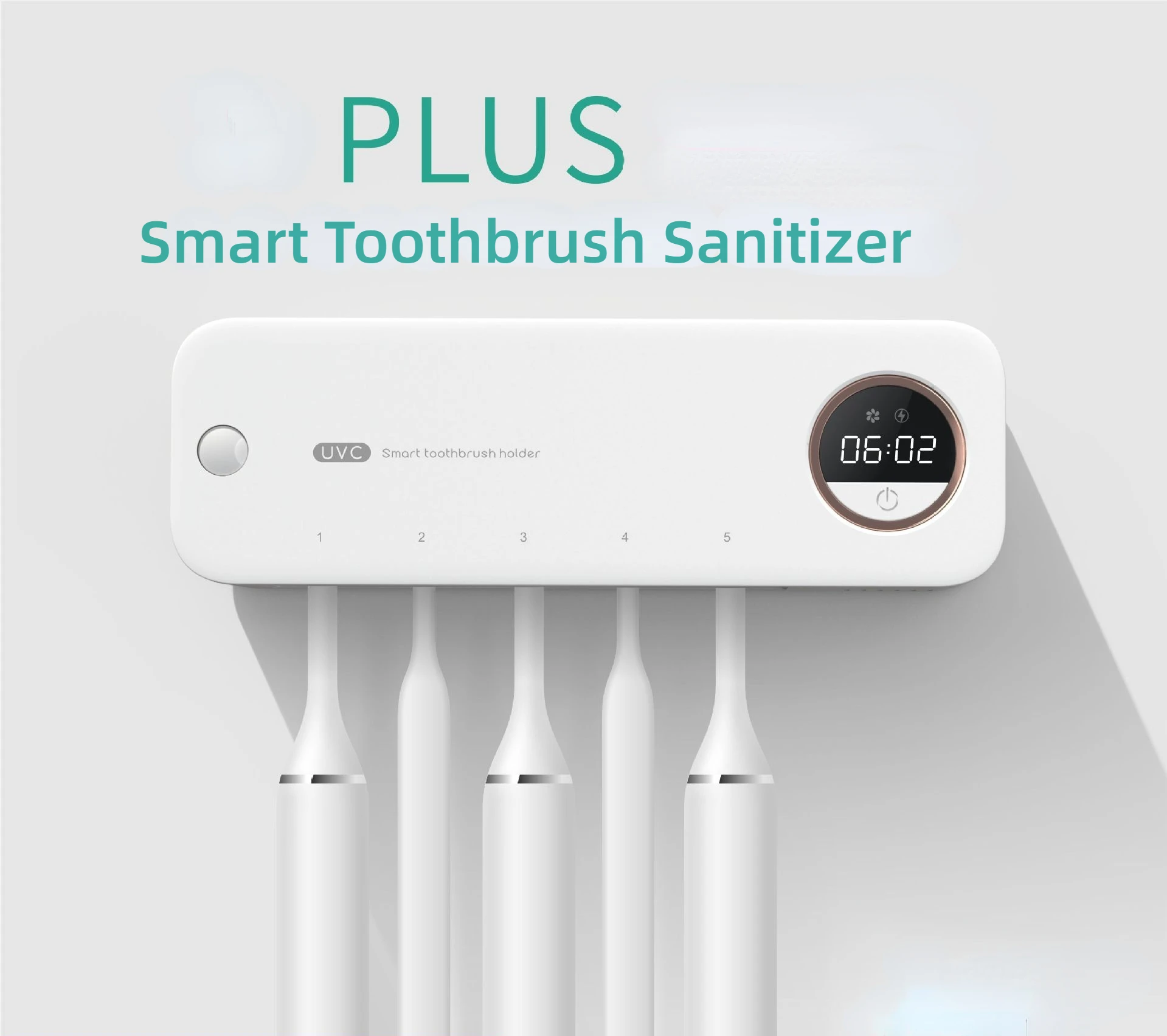 High quality Holder Function Wall Mounted Electric UV Toothbrush Sterilizer For Bathroom tooth brush sterilizer