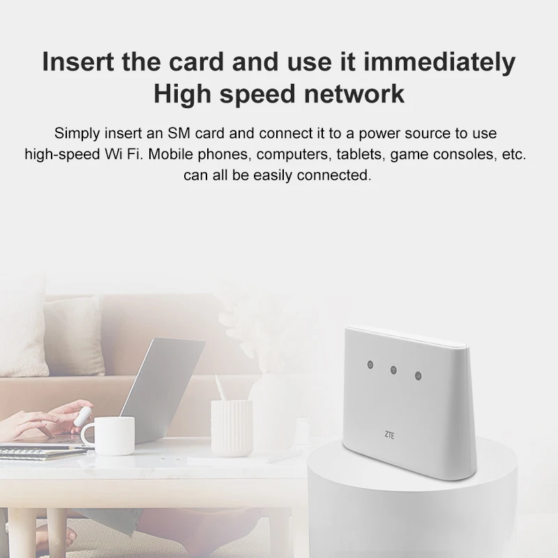 CAT4 300Mbps MF293N ZTE Router CPE 4G LTE Support LTE B1 B2 B3 B5 B7 B8 B20 B28 B38 B40 B41 multiple Band in stock