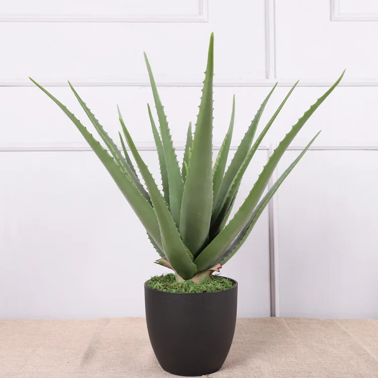 High-quality artificial aloe vera artificial landscaping potted plants