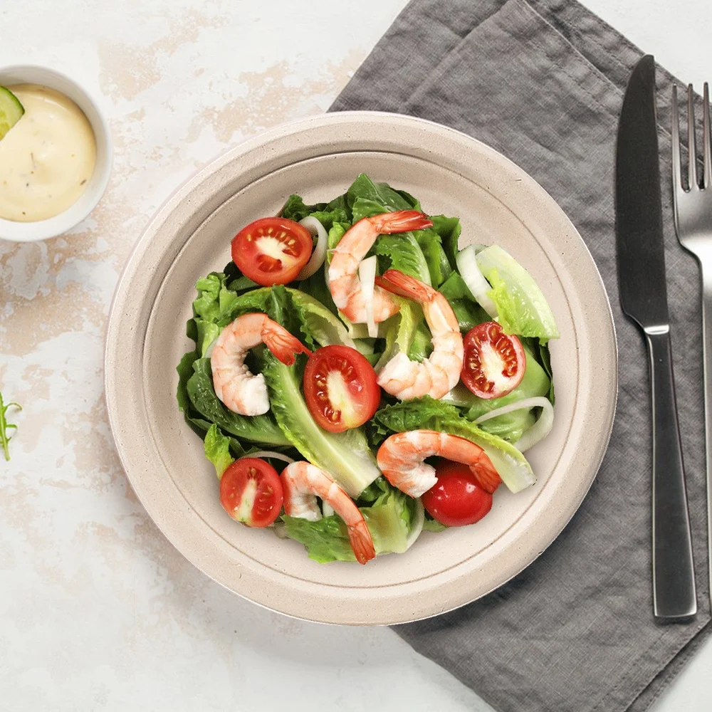 Disposable Biodegradable Odm Oill Proof Plate Dishes Tableware Natural Sugarcane Bagasse Sublimation Sauce Paper Plates Dishes