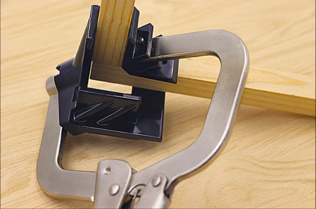 Multi-Function Steel Face Right Angle Clamp With Larger Flat Swivel Pads For Woodworking Vises Grip Locking Plier