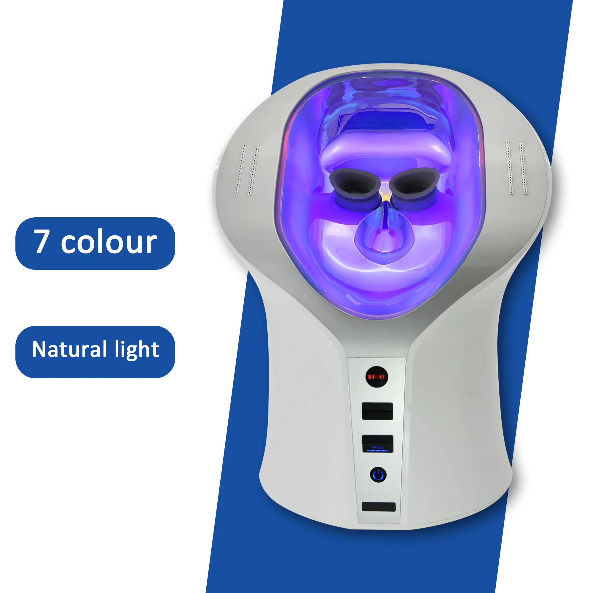 2024 Led Face Mask Light Therapy Photon Machine Infrared Device Facial Pdt Anti-Aging for Home Use