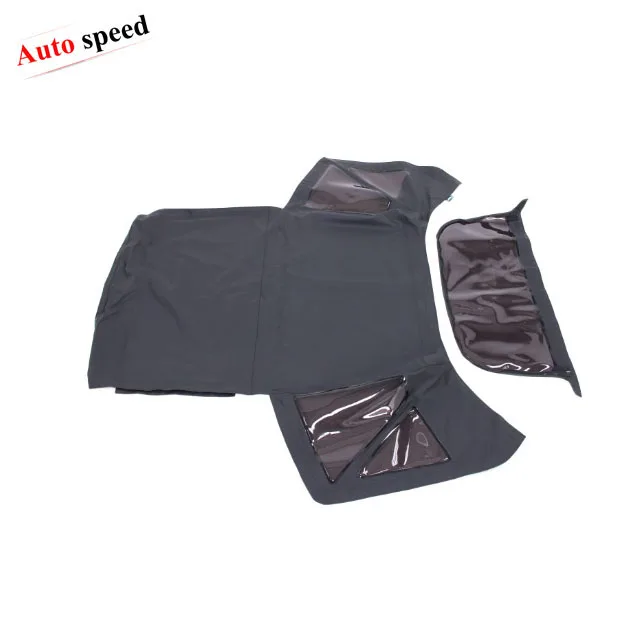 Soft Top for Suzuki Vitara (JSA) year 88-04 (Will not fit for Santana model with Push Button), with Clear Windows