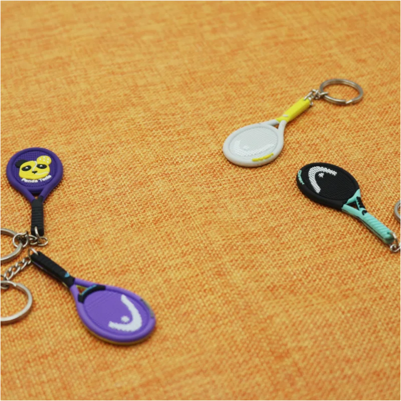 Wsnbwye padel ball DIY Sublimation Anime 3D llaveros CHAVEIRO Cute rubber balls for padel keychain