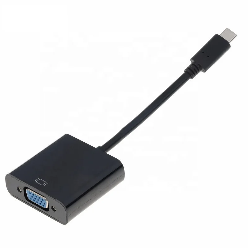 4K 30hz USBC Type-C Usb C Male to VGA Female Converter Adapter