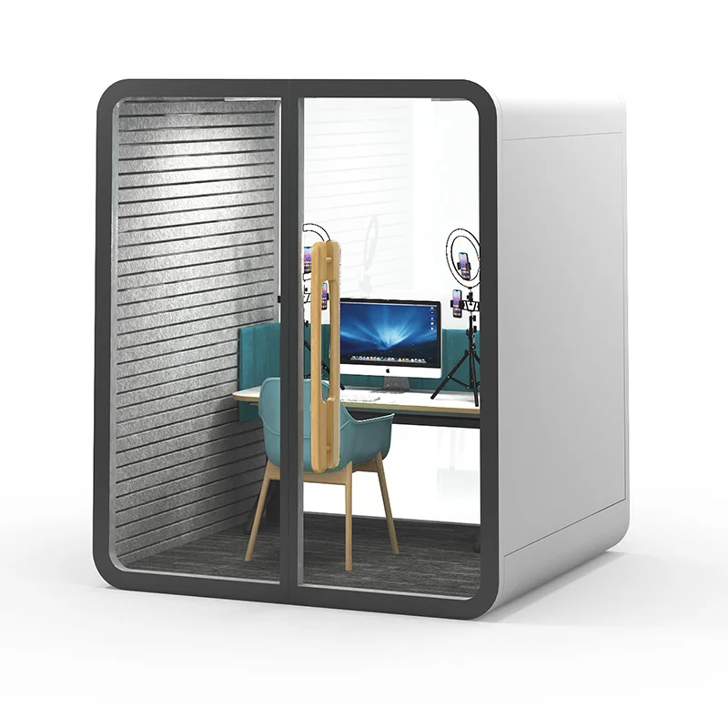 Commercial Office Furniture Acoustic Workstation 1 Person Private Cabin Office Phone Pod Soundproof