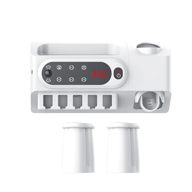 Amazon Hot Item Solar Toothbrush Storage Rechargeable UVC Light Toothbrush Sanitizer Holder