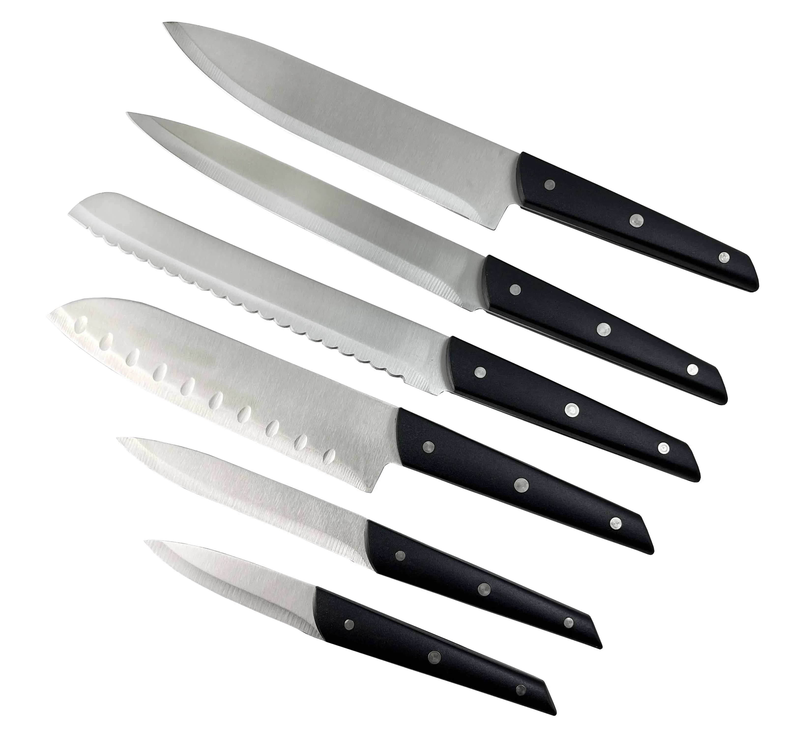 Hot Selling Non-Stick 6pcs Knife Set Stainless Steel Knife Sets