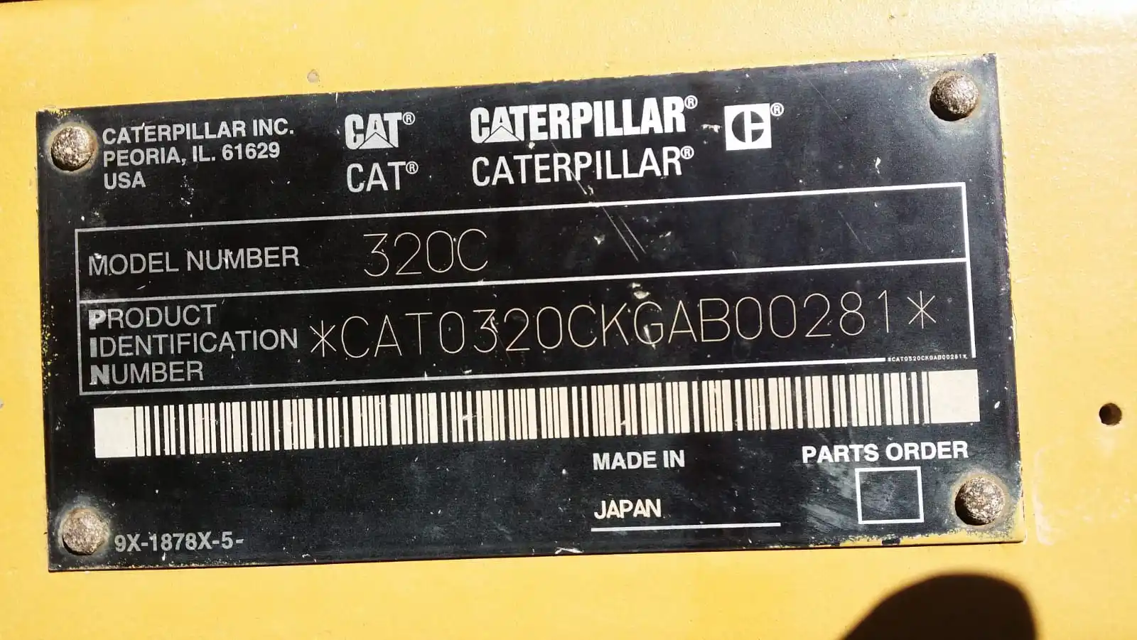 Affordable Used Excellent Working Condition Original Japan Used Excavator Caterpillar 320C