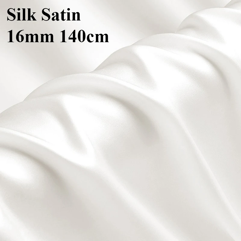 wholesale 100% pure silk fabric 16mm plain dyed charmeuse silk satin fabric for long silk satin kimono robes nightgowns