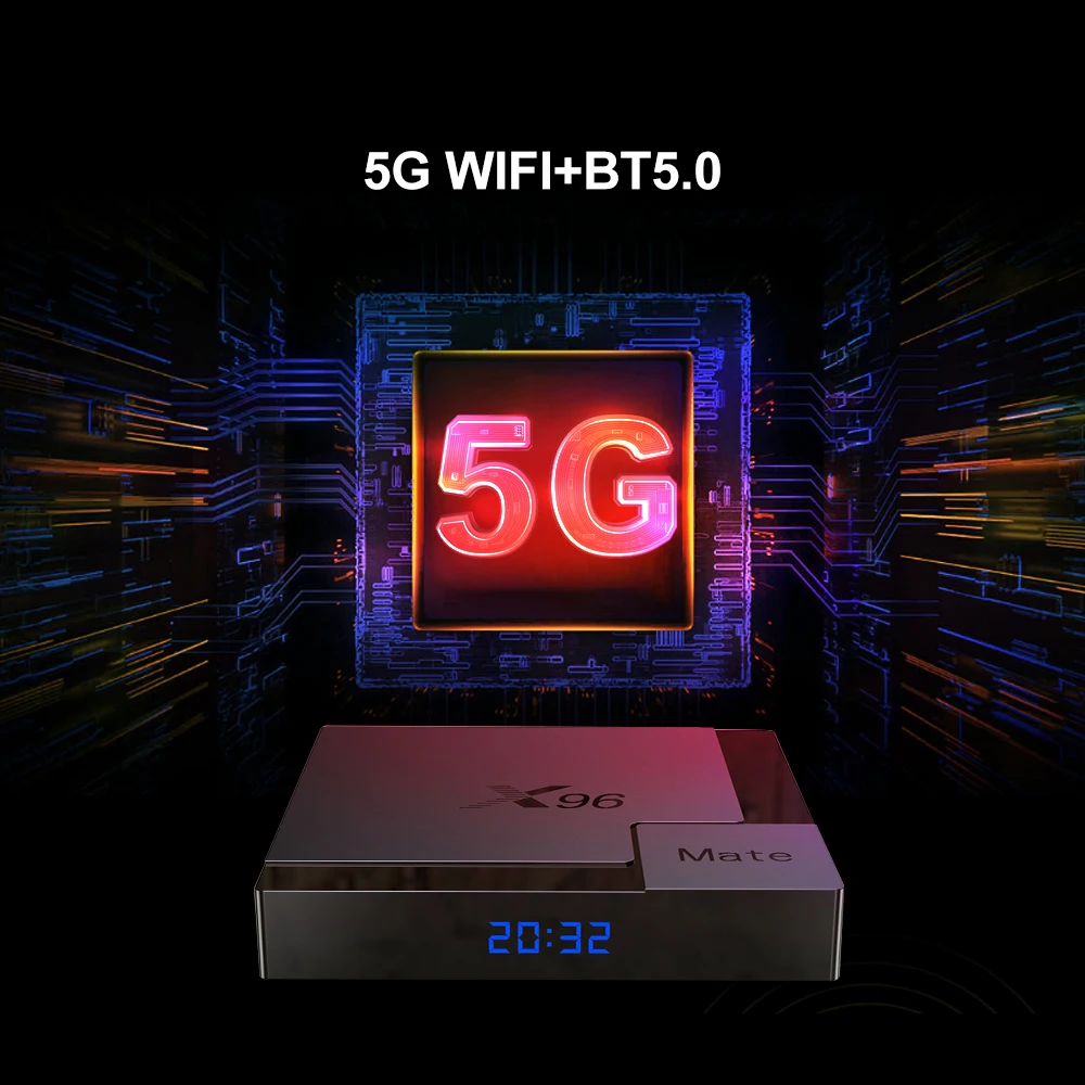 ТВ-приставка X96 Mate Android 10 2 4G & 5G Dual wifi 4 Гб RAM 32 64 ROM 4K Youtube X96mate