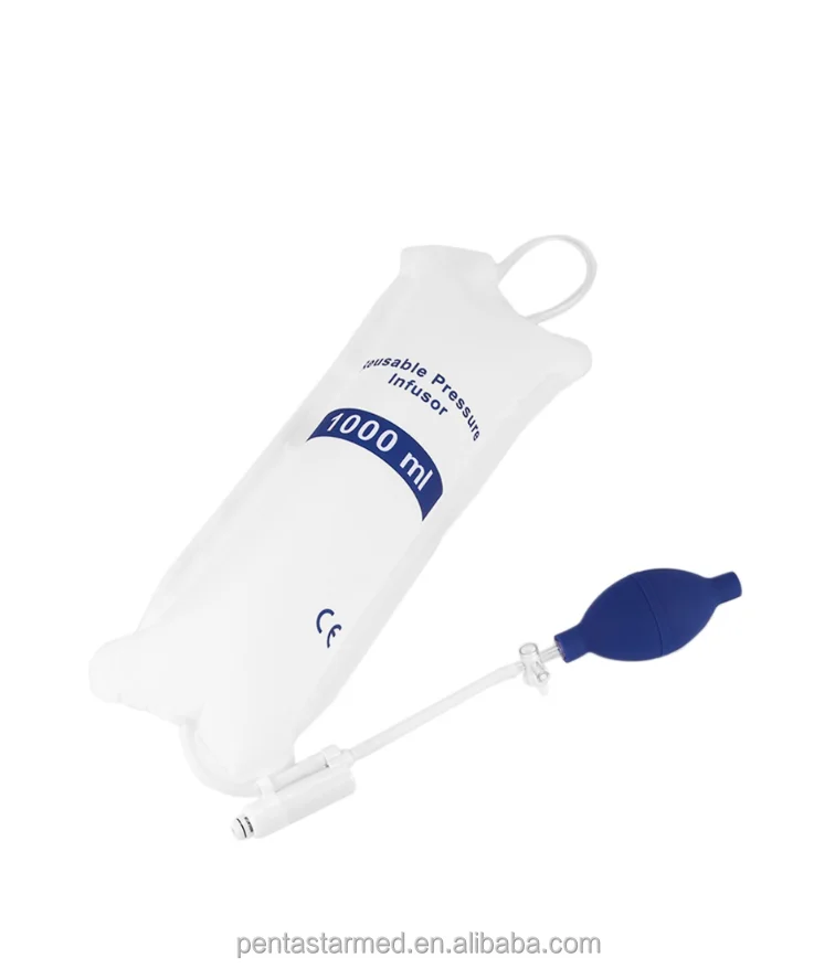 500ml and 1000ml Disposable Sterile Medical Infusion Pressure Bag