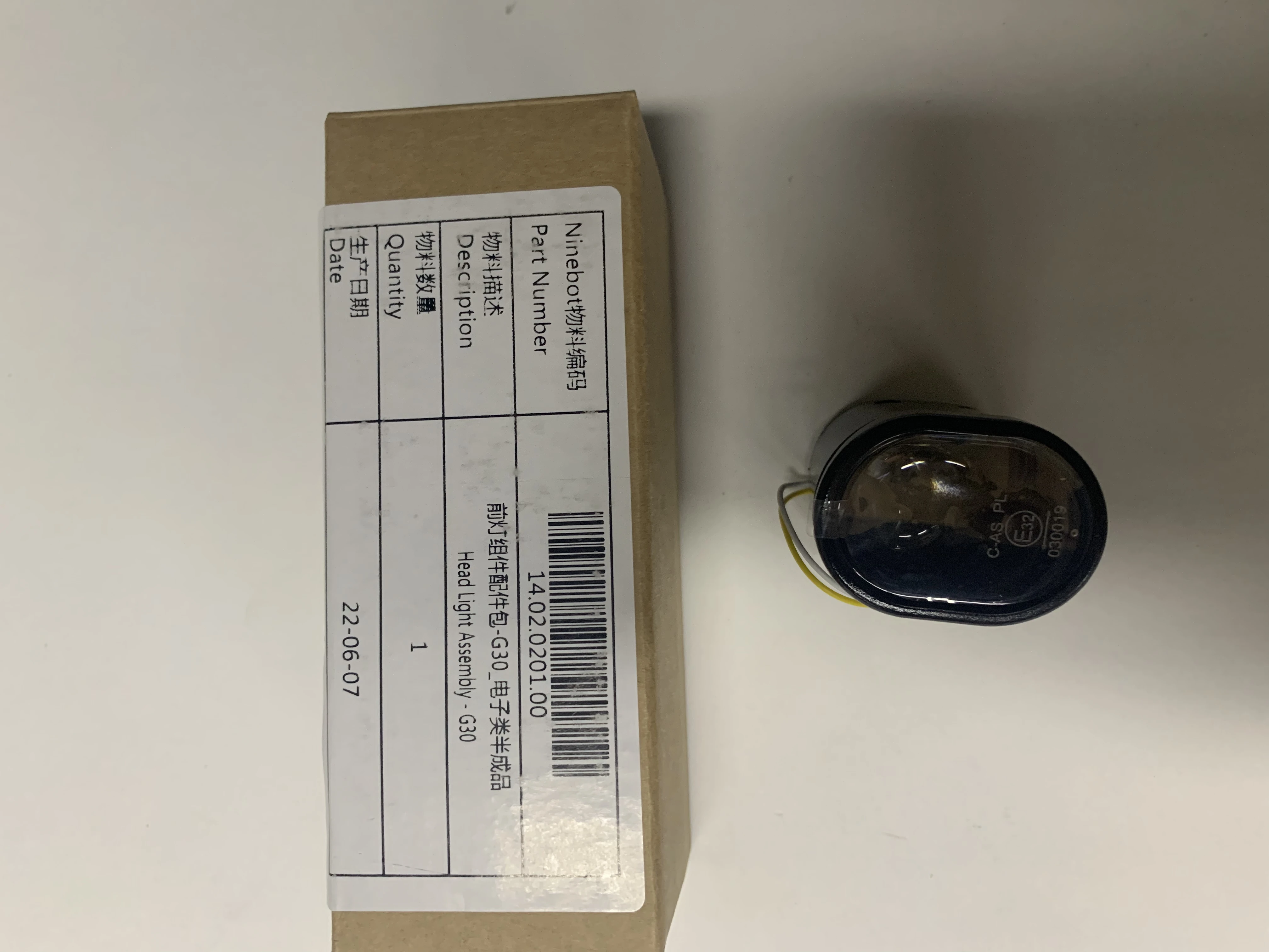 Original Headlights for NINEBOT MAX G30 Electric Scooter head light lamp Front LED Light Parts