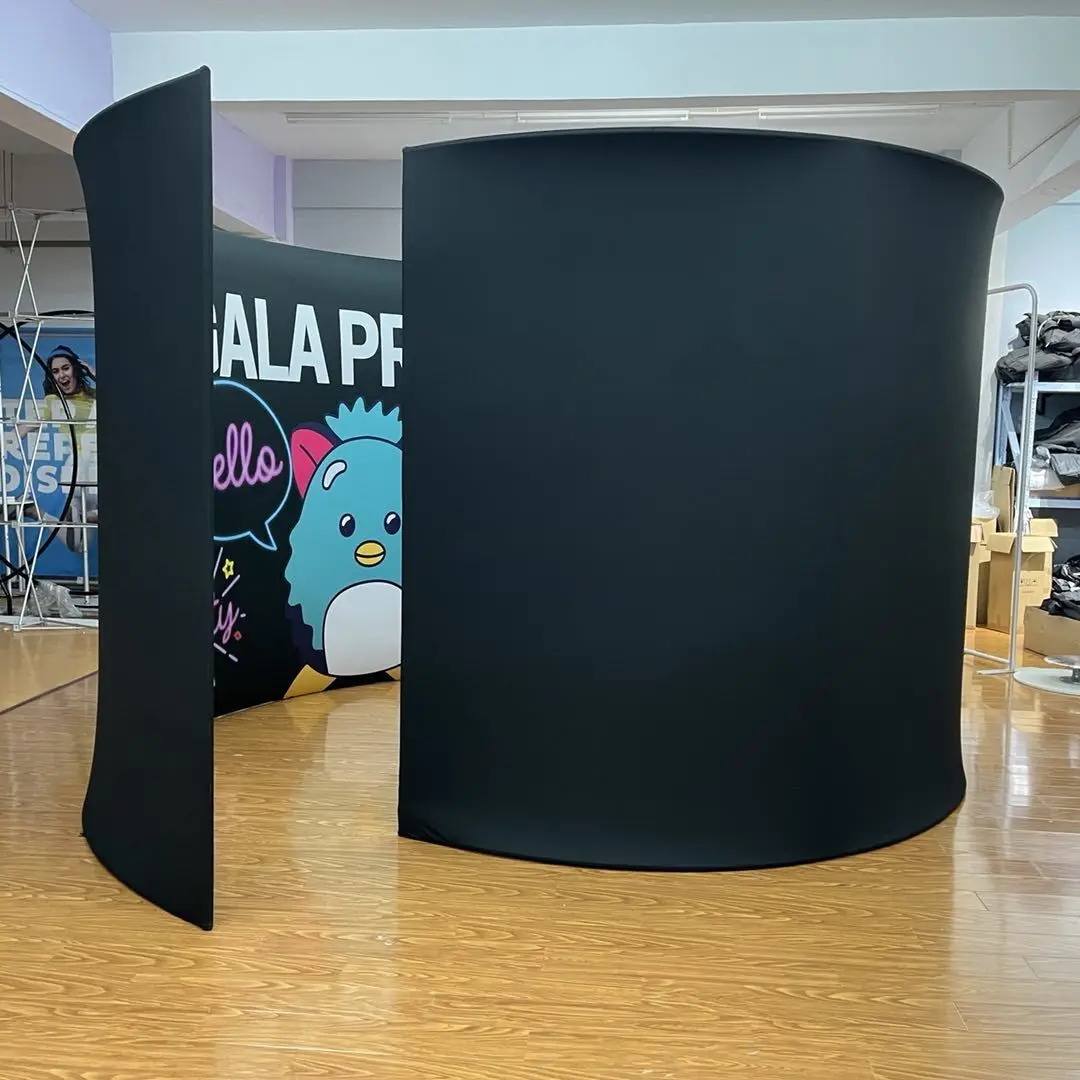 New Vogue Tension Fabric Led Video 360 Photo Booth Enclosure Backdrop for