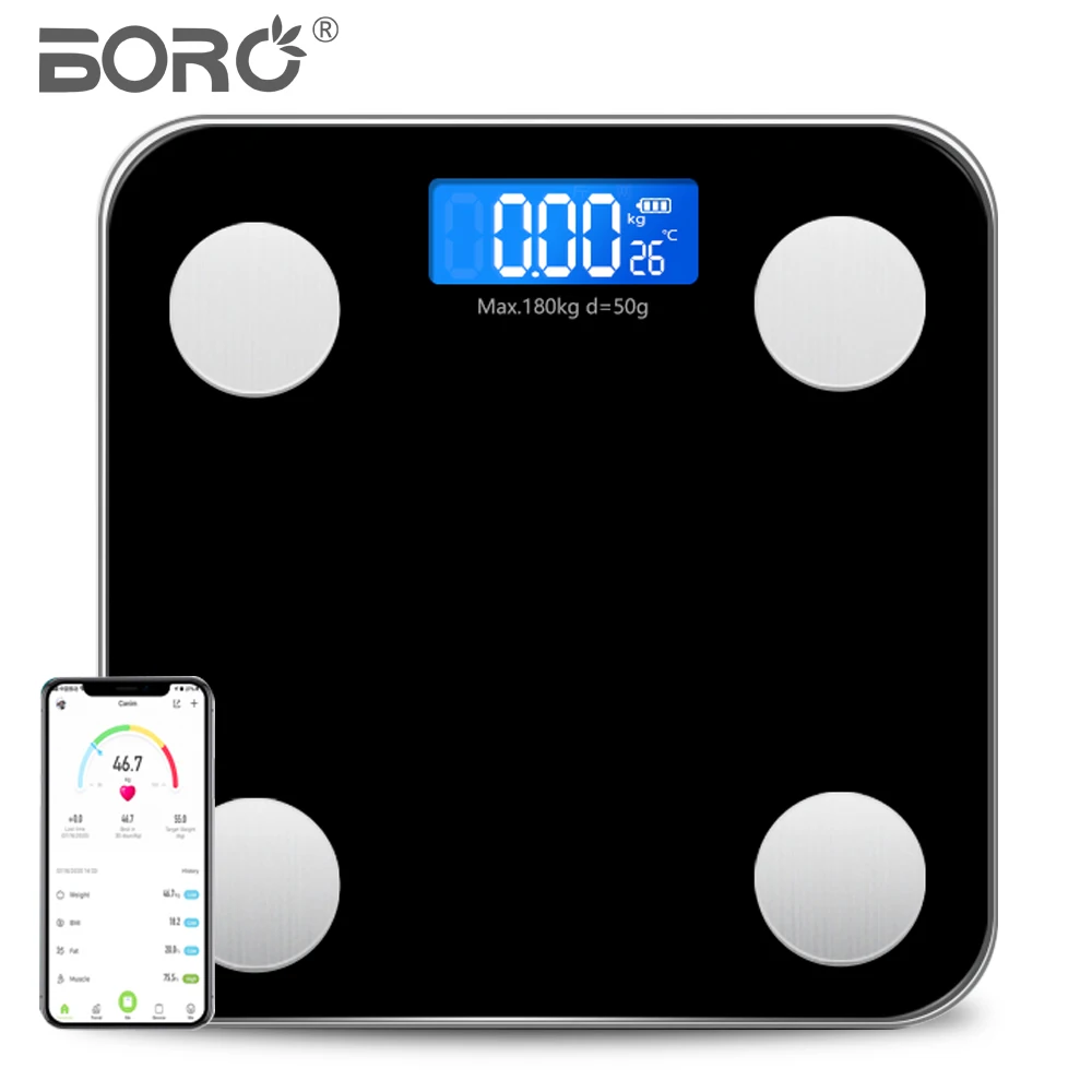 BL-2606 Hot selling bathroom digital personal mini scales 180kg 400lbs electronic body fat weighing body scale
