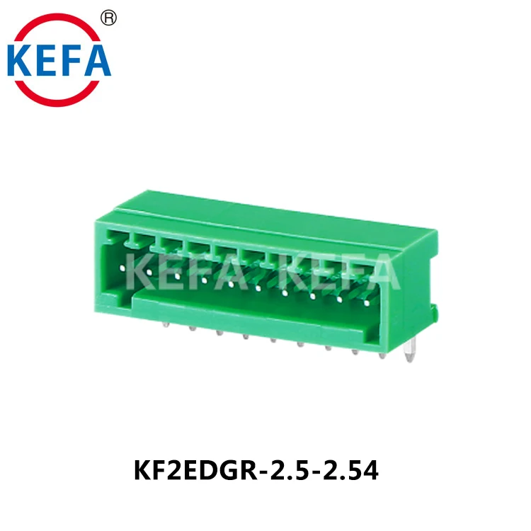 KF2EDGR 2.5 2.54 2.54mm Pitch Plug in Pluggable Connector Spring Terminal Block With Screw Holes (62398488719)