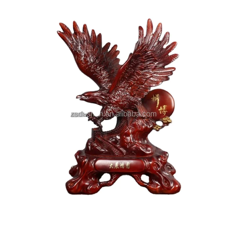 Resin eagle sculpture crafts flying eagle figurine for home decor