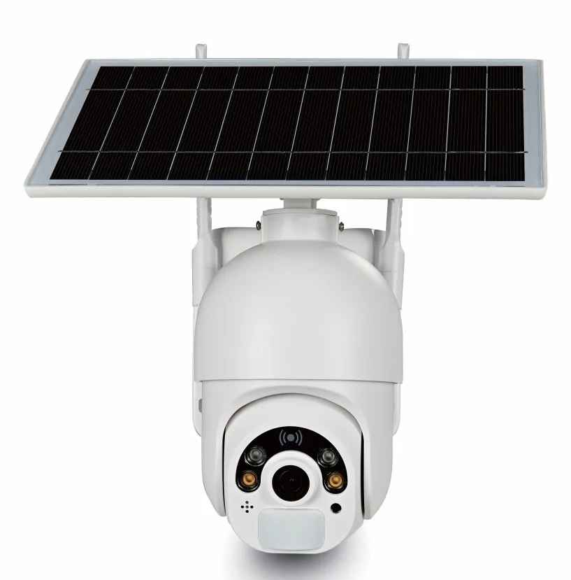 Outdoor Security HD 1080P Backup PTZ 360 Rotating UP CCTV Solar Battery Power SIM 5G LTE Camera