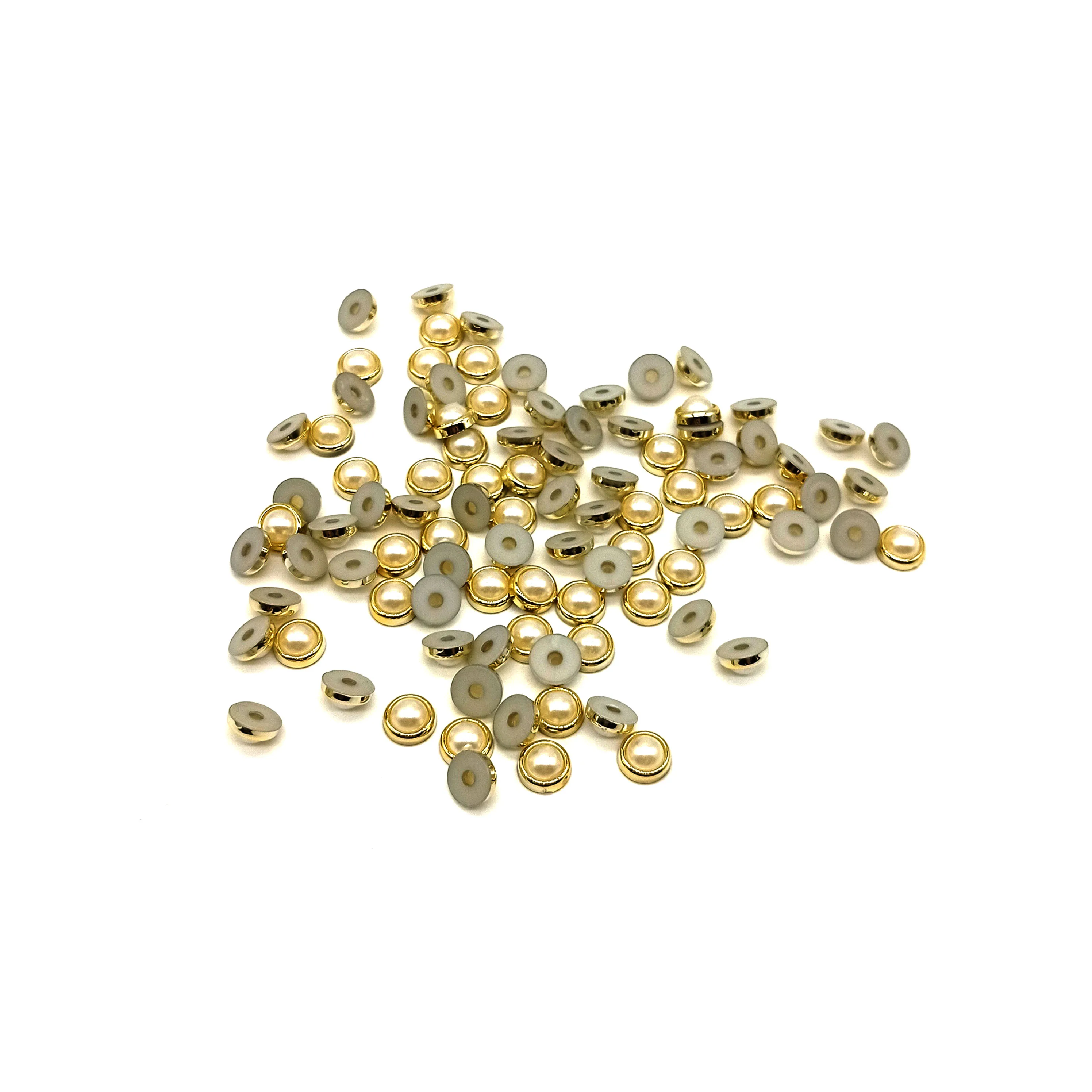 Fashion design shoes accessories decoration  8/10/12/14mm plastic bead rivets ABS pearl studs for garment bag shoes