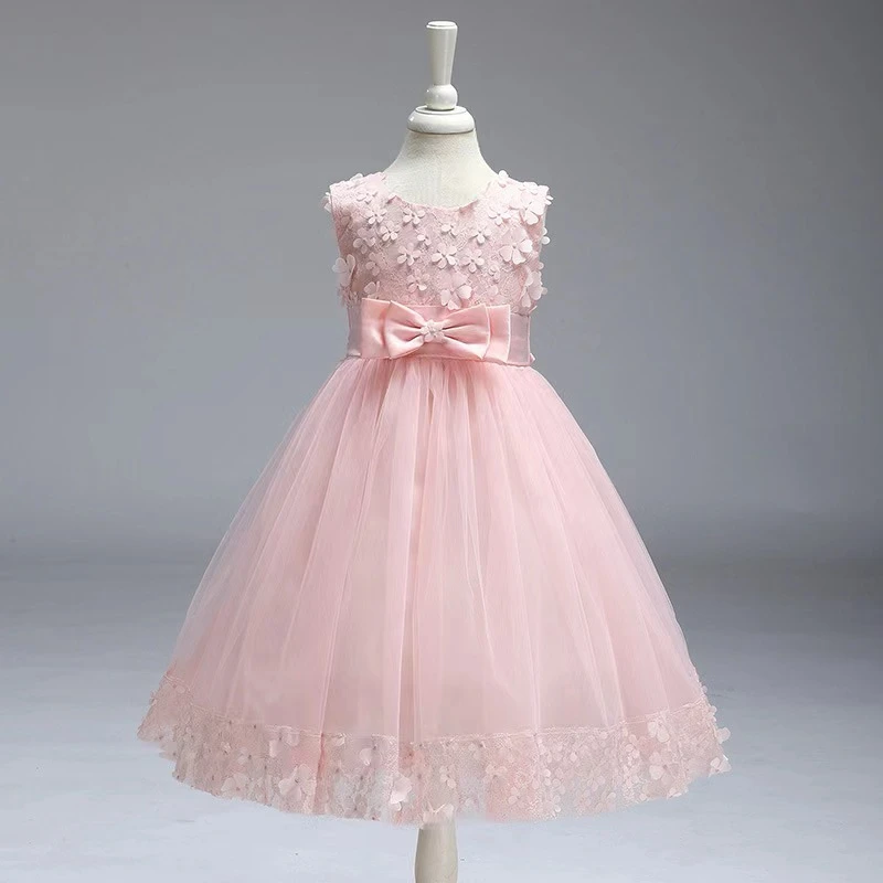 2024 Kids Wedding Dress Girls Princess Show Dress Girls Lace Lace Dresses