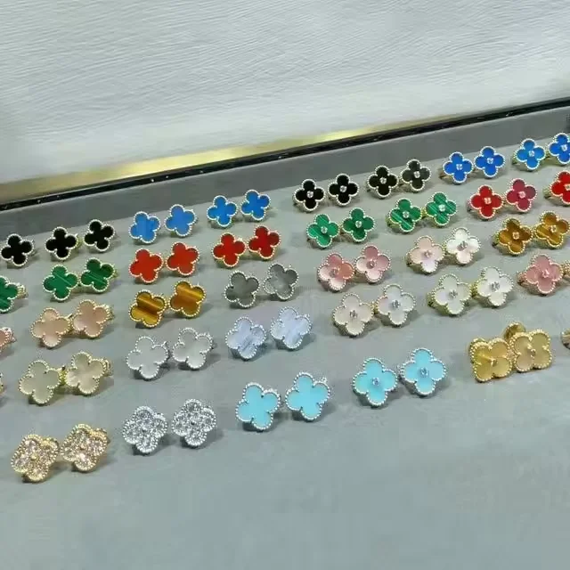 Factory Wholesale Fashion brand Jewelry Necklaces Sterling Silver 925 Jewelry Four-Leaf Clover Necklaces women luxury Necklaces