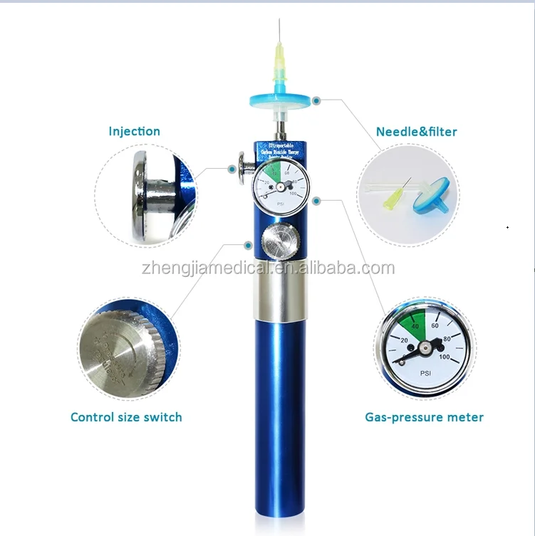 wholesale 12g bottle C2P medical CO2 injection carboxy therapy C2P CDT co2 gas cylinder