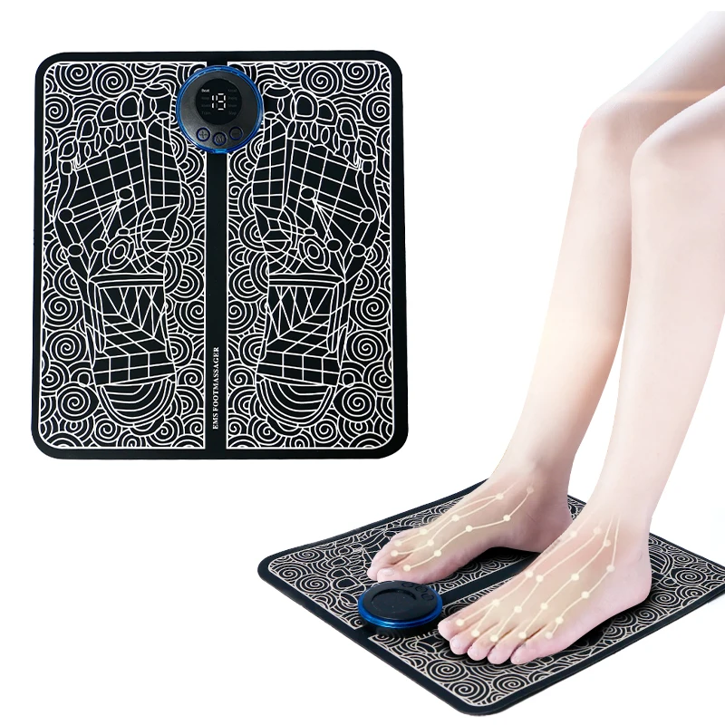 EMS Foot Massager   Foot Pulse Massage Pad USB Charging Electric Mat Feet Blood Circulation Massager