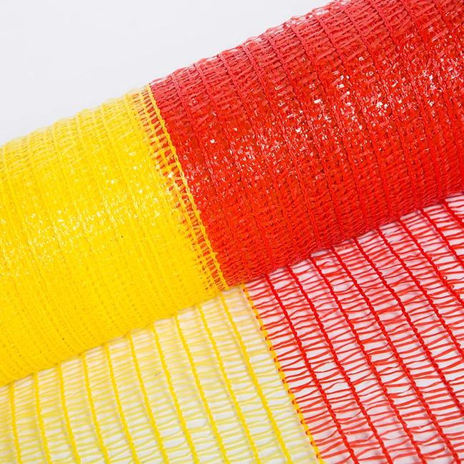 HDPE 2 красный + 1 желтый пластиковый предупреждающий сетчатый забор сетка