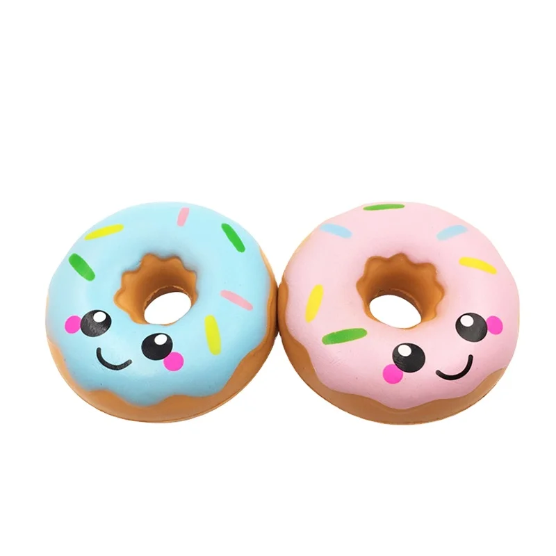 Factory Wholesale Best Seller PU Foam Squishy Doughnut Hamburger Food Toy for Kid