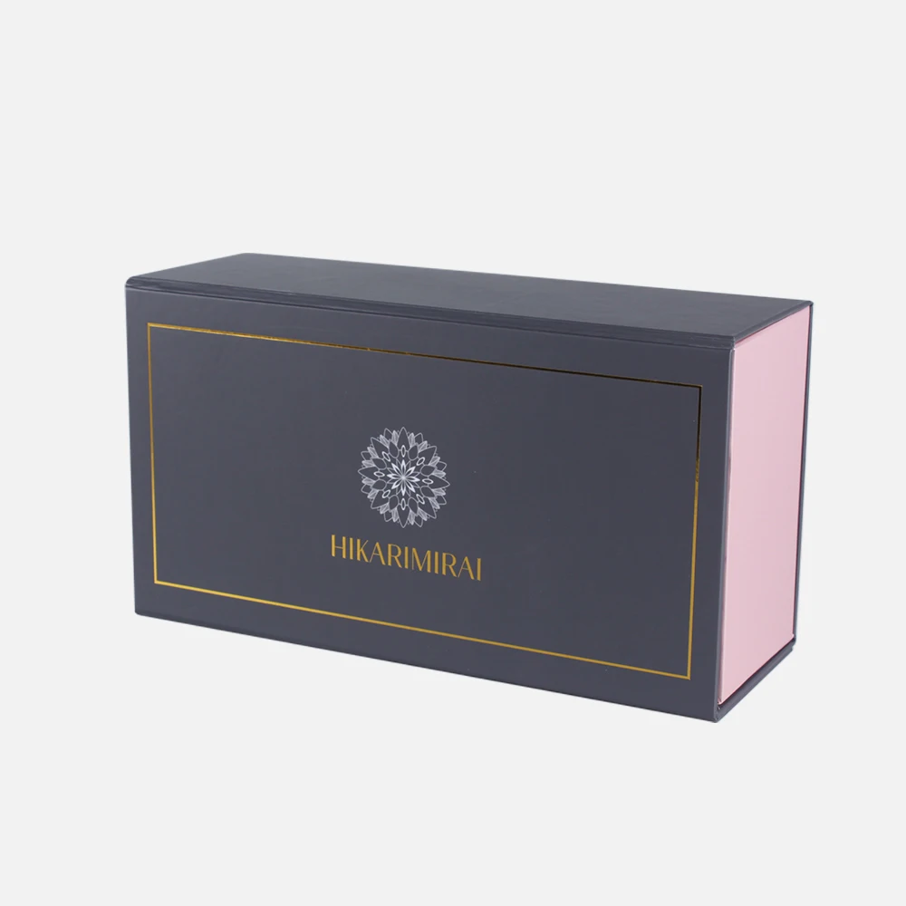Custom Logo Magnetic Gift Box Matt New Arrival fo Simple Elegant Folding Paper Gift Boxes Wig Packaging with Glossy
