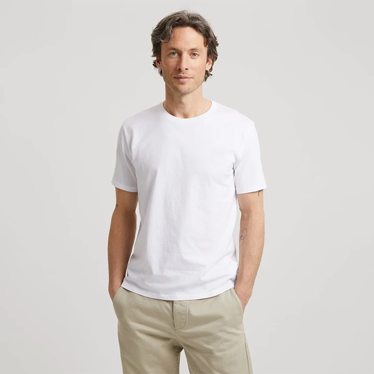 Slim Fit индивидуальный дизайн логотипа Мужская повседневная одежда футболка оптом пользовательский дизайн Мужская футболка