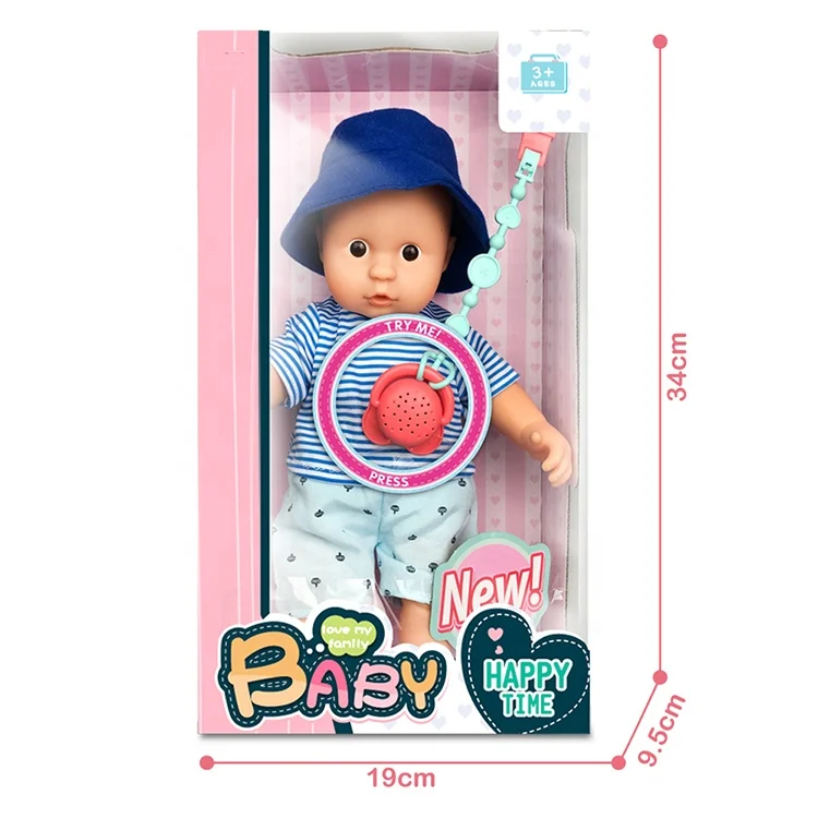 High quality Cute girls cute toys fun toys 12 inch cotton body enamel doll