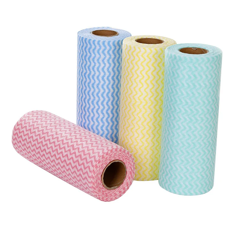 Disposable Non Woven Spunlace Industrial Wipe Cleaning Clothes Dish Cloth For Kitchen Cleaning