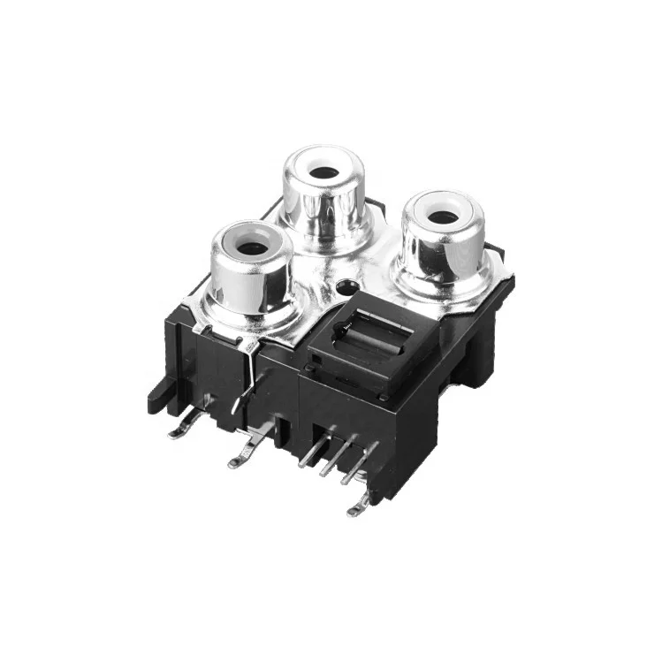 Несколько разъемов RCA av AV jack DQT(R)-022A