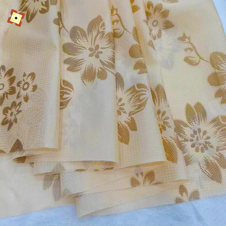 100% polyester gold powder printed mattress fabric warp knitted fabric printed rayon fabric