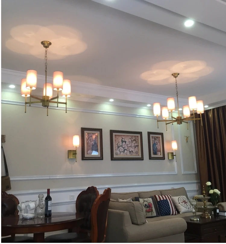 american designer nordic simple indoor copper 6 8 10 heads art luxury living room modern chandeliers