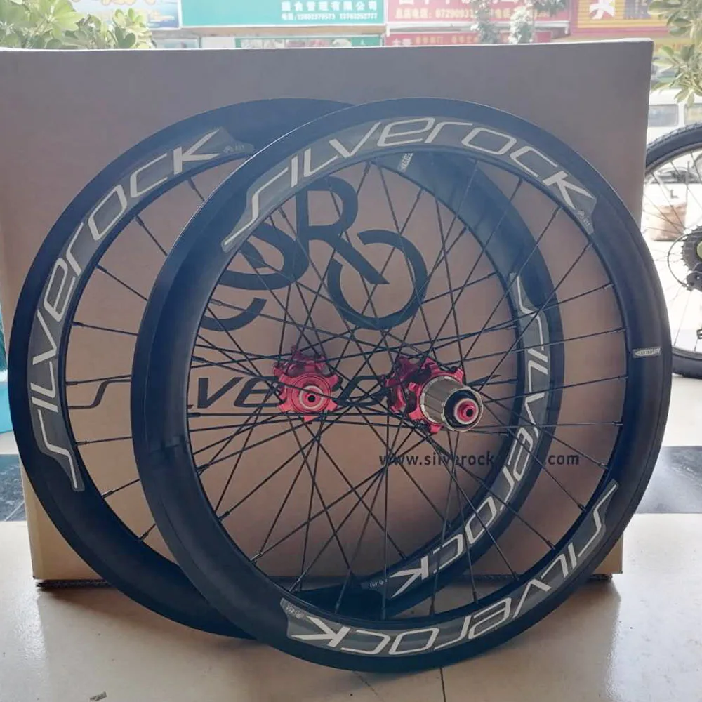 SILVEROCK SR40 20 дюймов 406 451 22 дюйма комплект колес из сплава дисковый тормоз высокий профиль 100 135 для трехколесного велосипеда складные велосипедные колеса